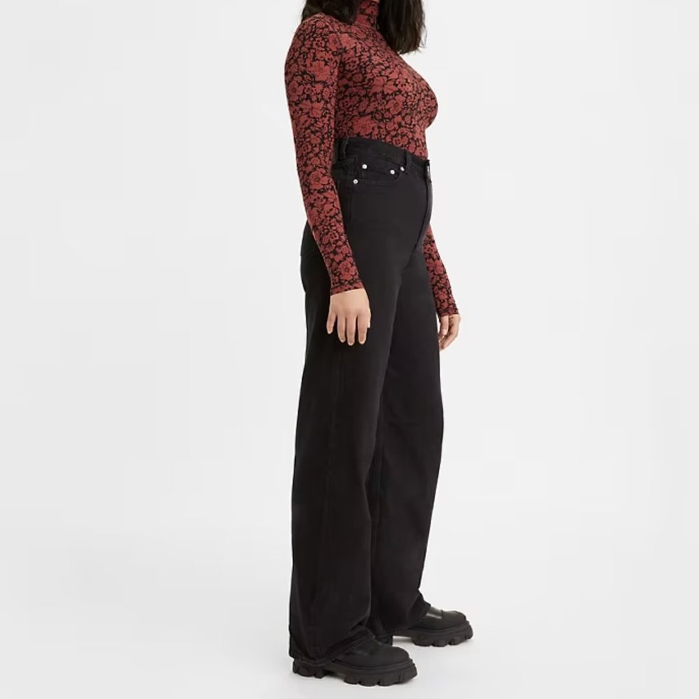 Black Levi's High Loose Women's Jeans